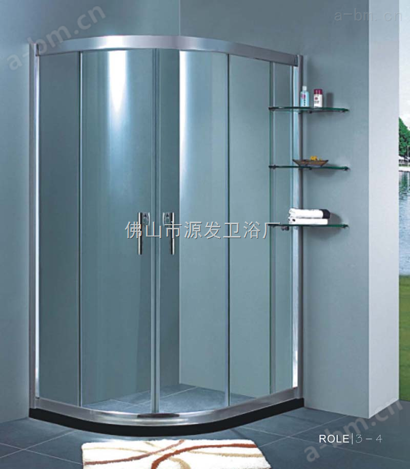*|1.2mm国标铝材|工程淋浴房|*钢化玻璃|304不锈钢滑轮